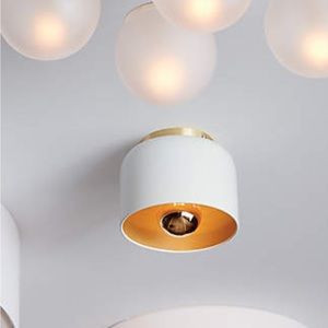 Bella White Flush Mount Light